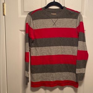 Roebuck & Co Boys Striped Thermal Tango Red…size M (10/12)